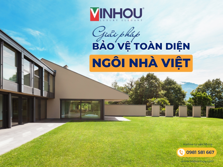 Sơn Vinhou: Không chỉ là màu sắc, đó còn là giải pháp bảo vệ toàn diện cho ngôi nhà Việt
