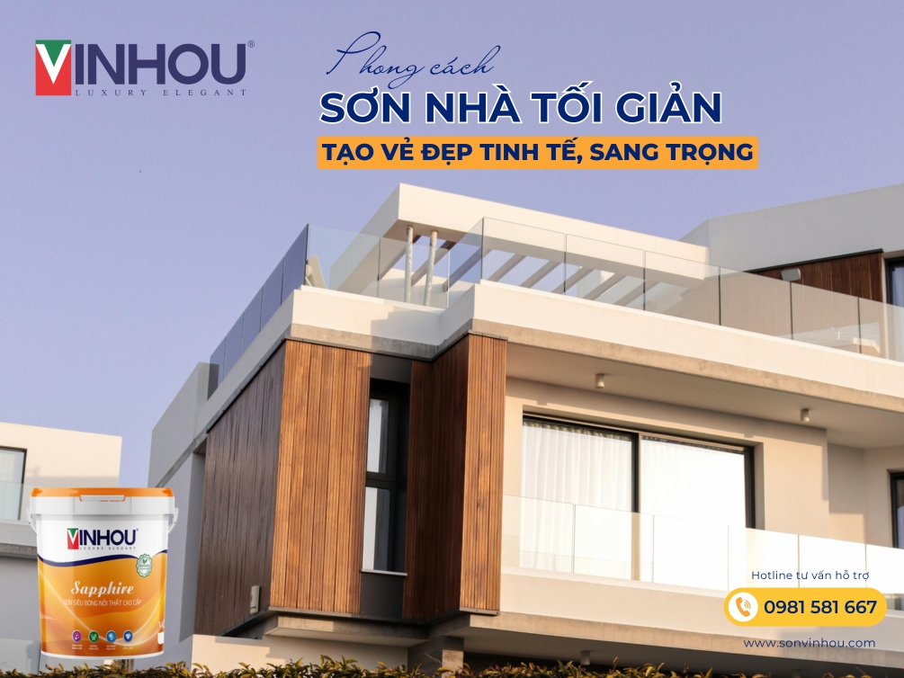 Sơn nhà theo phong cách tối giản vẻ đẹp tinh tế, sang trọng cùng Sơn Vinhou
